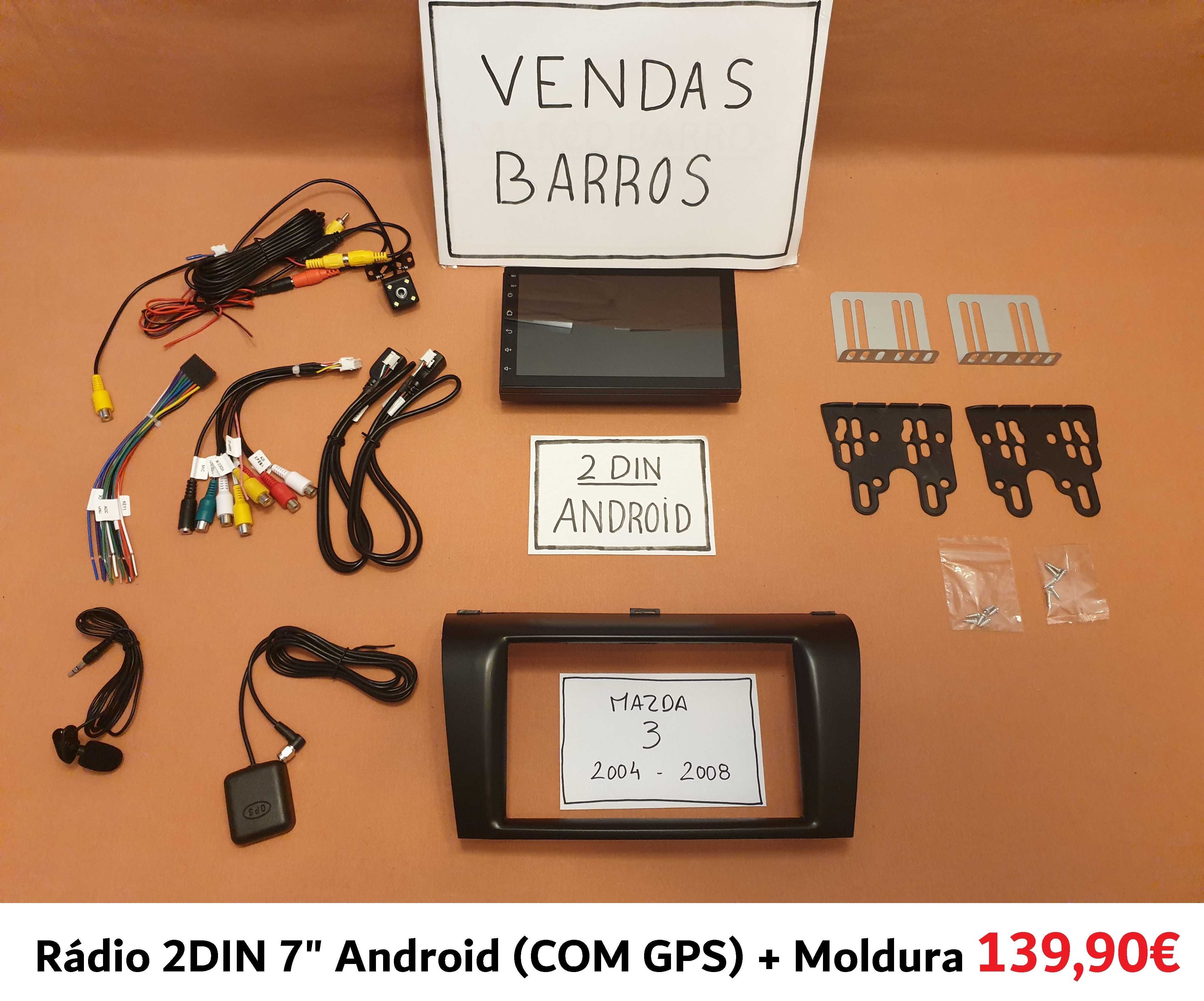 (NOVO) Rádio 2DIN • MAZDA 3 (2004 a 2013) • Android GPS [4+32GB]