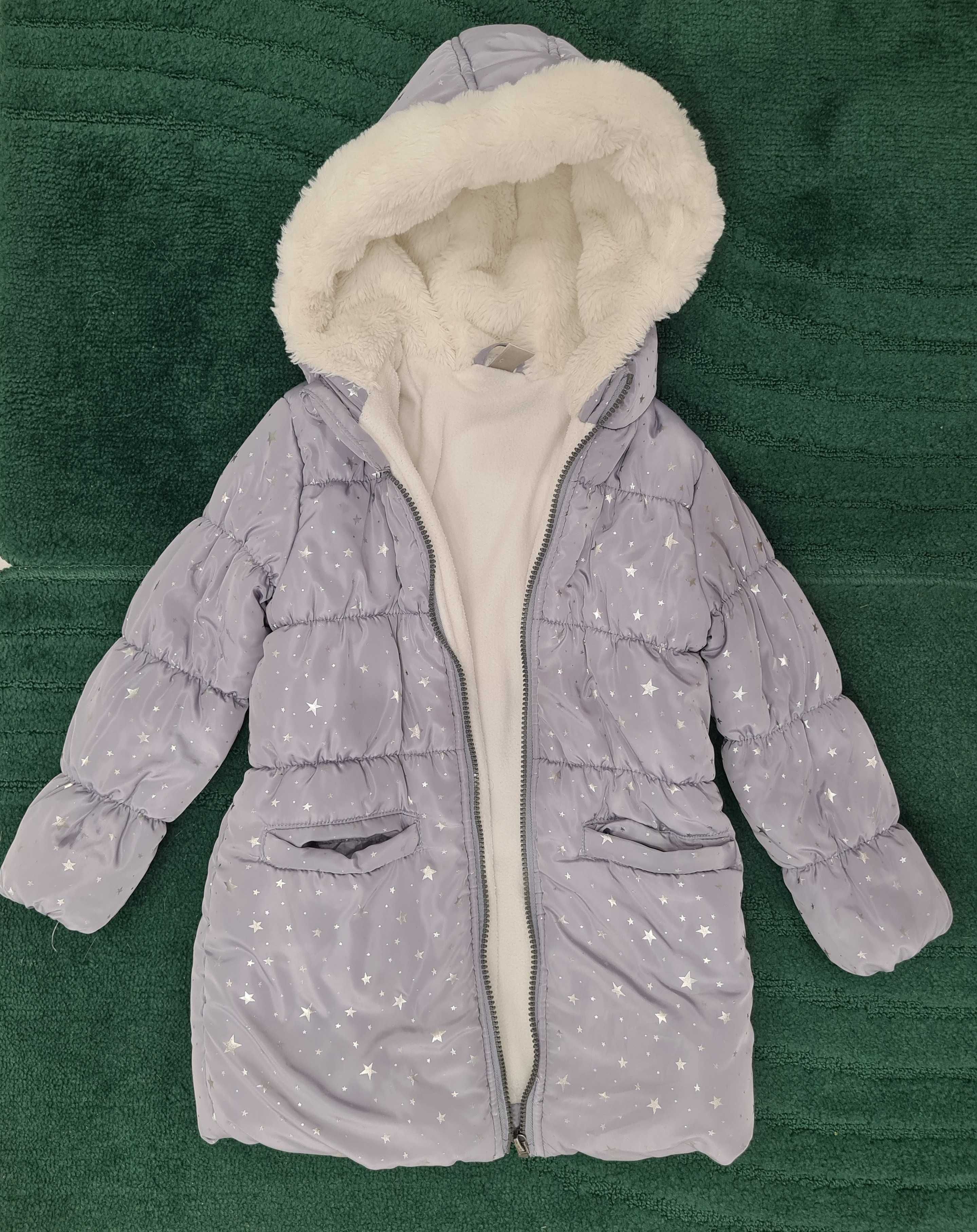 Super ciepły płaszczyk zimowy kurtka przedłużana BDB stan