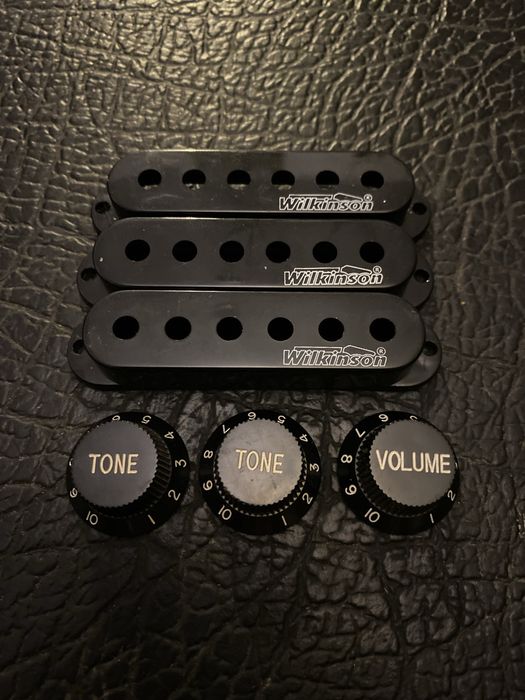 Stratocaster gałki potencjometrów i osłony przetworników