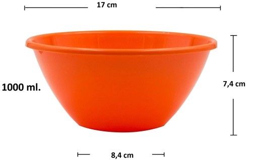 Plastikowe miski salaterki kolorowe