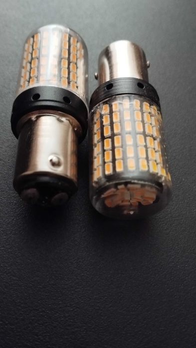 Автомобільна LED лампа жовта 1156 / 1157 P21/5W Canbus 12V 1шт.