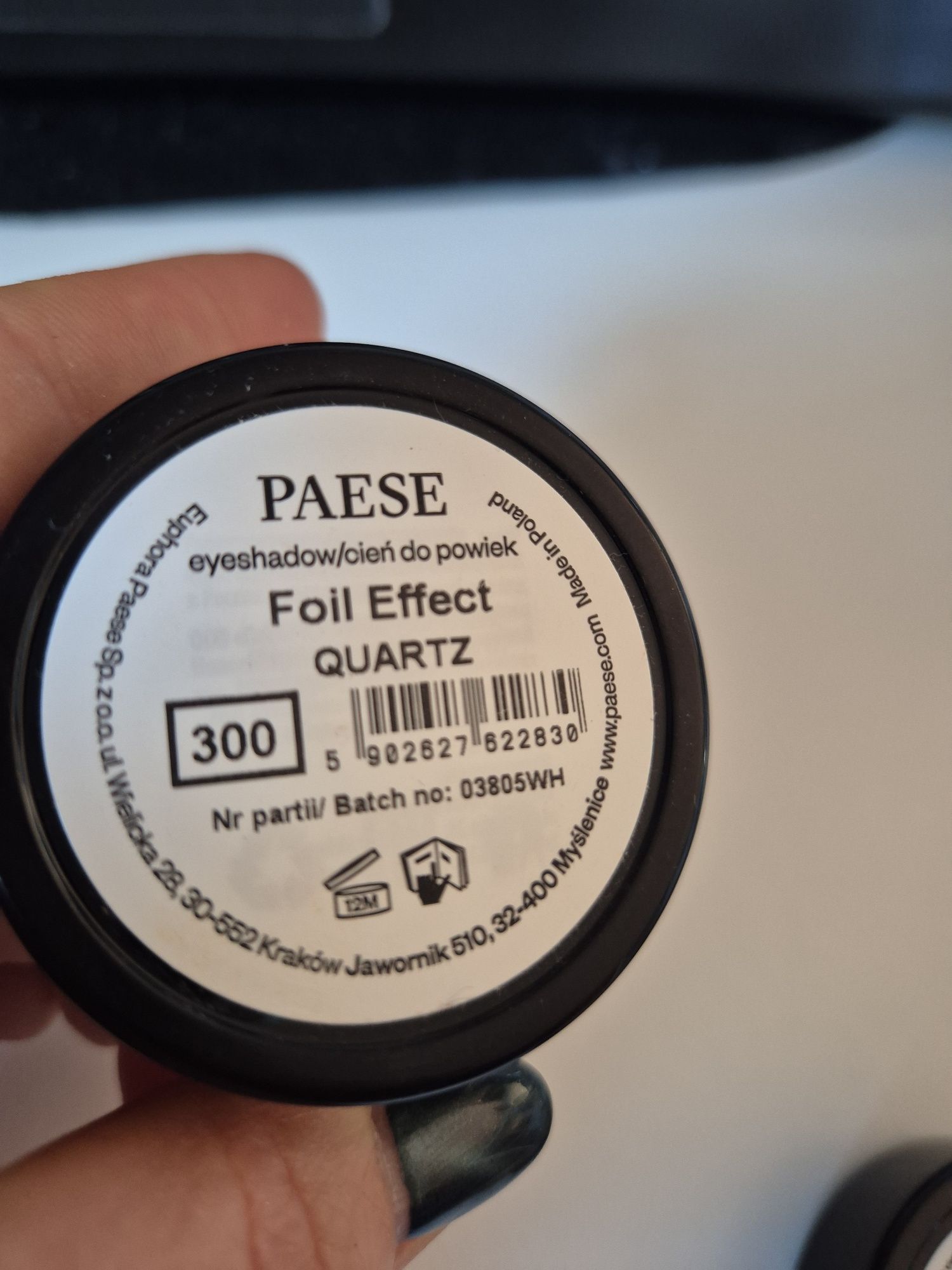 Paese cienie do oczu z efektem folii