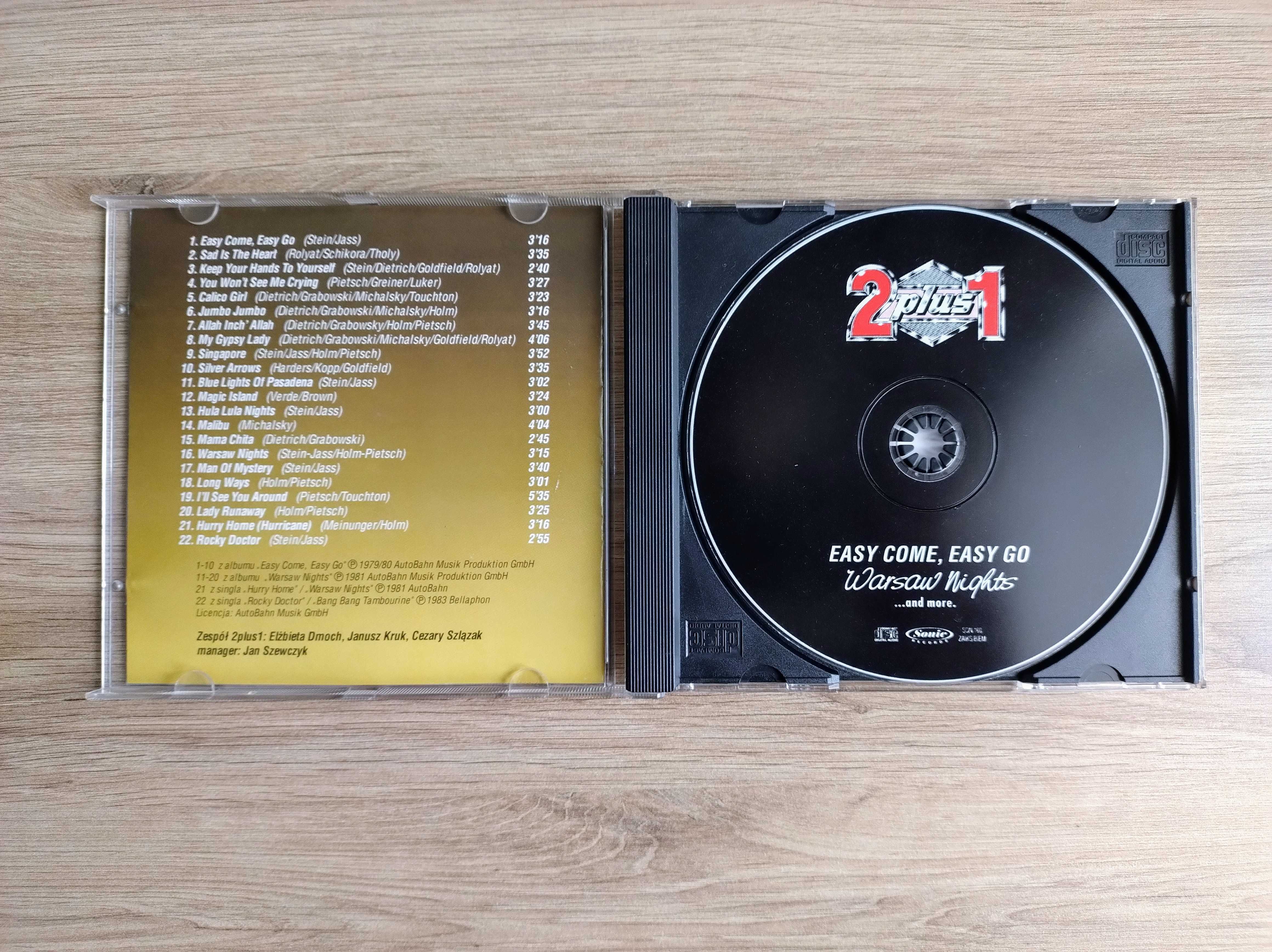 2 plus 1 "Easy Come, Easy Go", "Warsaw Nights", płyta CD