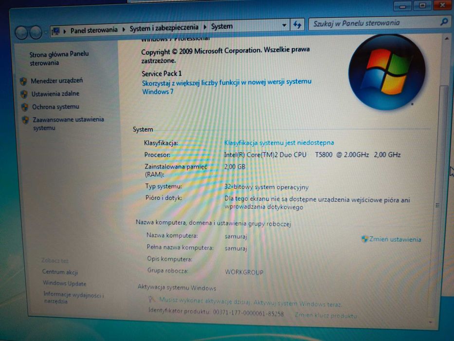 Laptop Samsung R710 - 17"