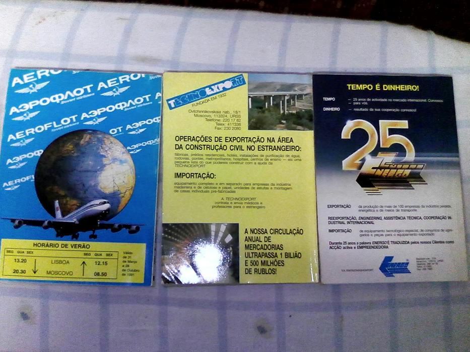 Revistas Russa Sputnik de 1991 vintage