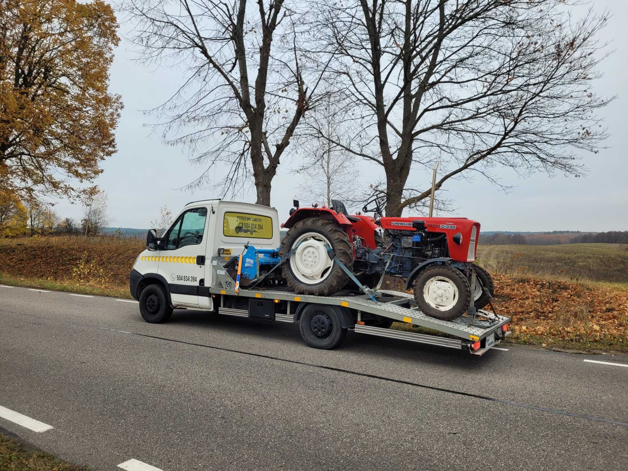 Autolaweta, transport dlugich elementów