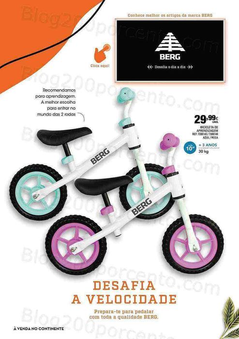 Bicicleta Aprendizagem/Equilíbrio BERG