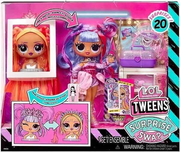 Лялька LOL ЛОЛ OMG Neonlicious,Tweens Darcy Blush,Lady Braids,Ali Danc