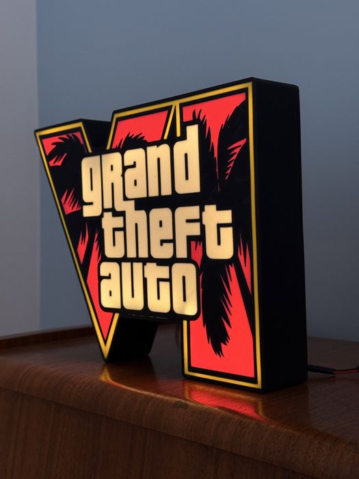 Gamingowa lampka LED GTA – tablica gamingowa Grand Theft Auto