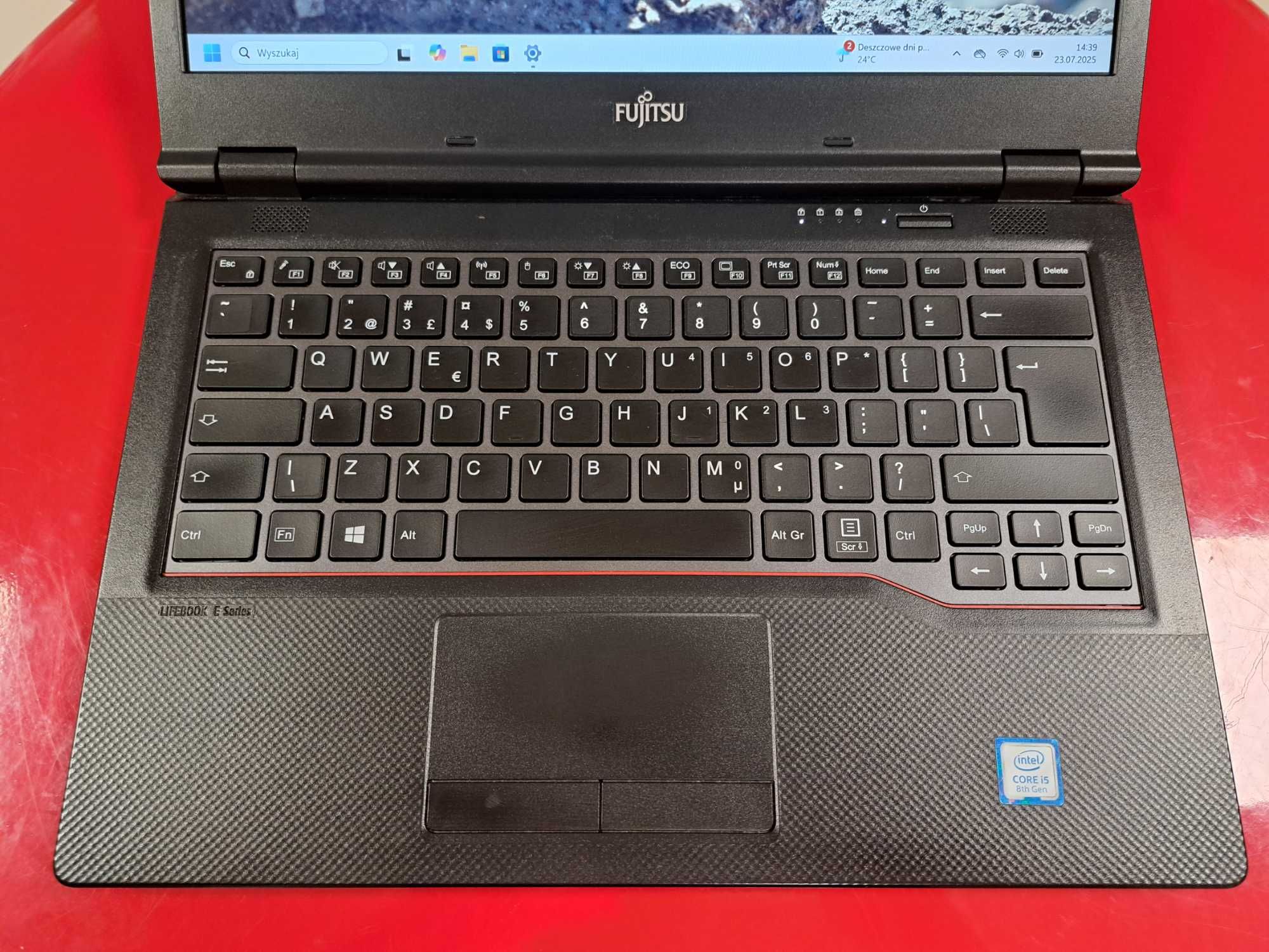 Laptop 14" Fujitsu LifeBook E449 i5-8gen 16GB Win11 256SSD Kamera FHD