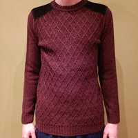 Bordowy sweter F&F