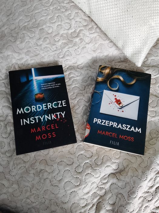 Marcel Moss dwie książki: Mordercze instynkty oraz Przepraszam