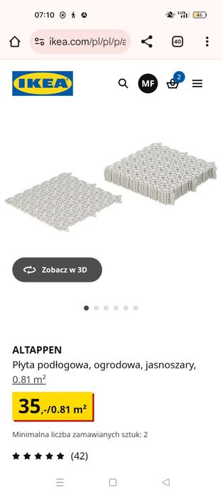 ALTAPPEN płyta podłogowa tarasowa balkonowa nowa podest 
płyta podłogo