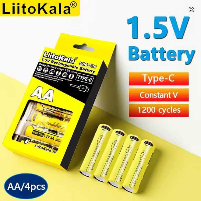 Акумулятор LiitoKala 1.5v AA / 1.2v AAA