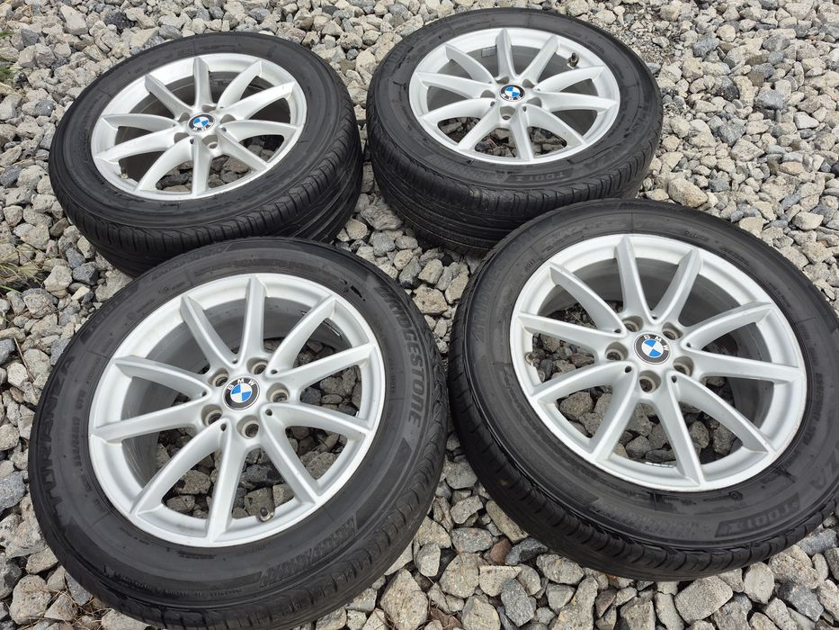 Komplet alufelg 17' 5x112 BMW Audi VW +opony Bridgestone 225/55R17