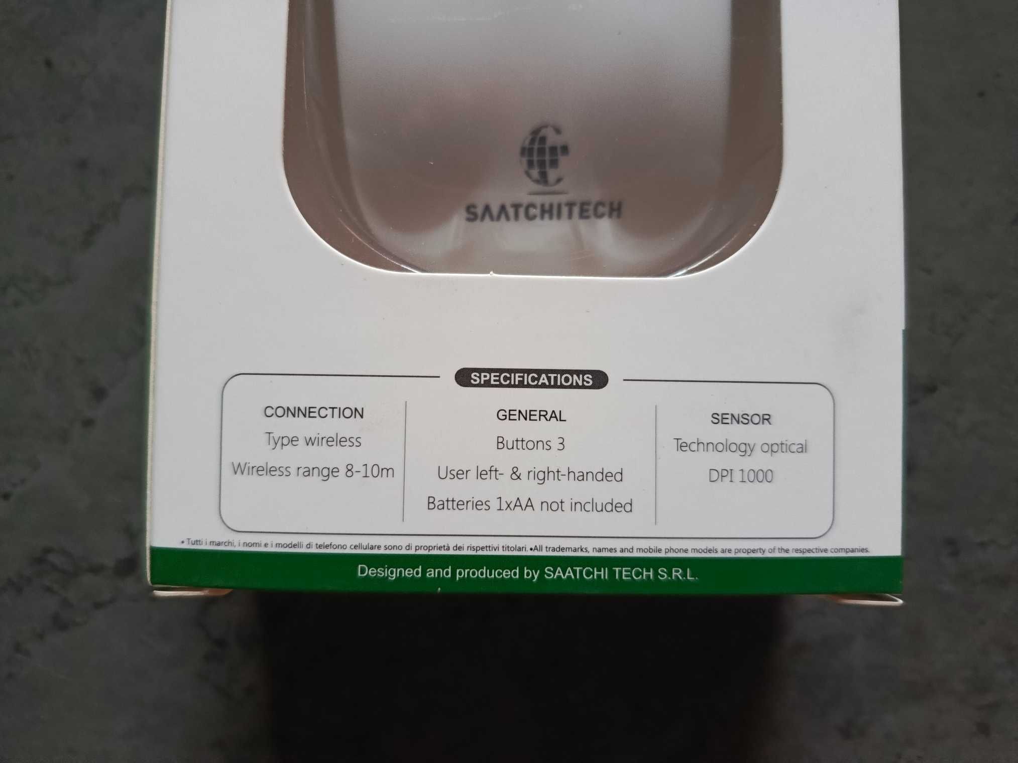 Mysz bezprzewodowa mikro - odbiornik USB biała