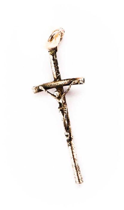 Zawieszka Krzyż - Jezus Chrystus - 0,80g - WARMET RESOVIA POLSREBRO