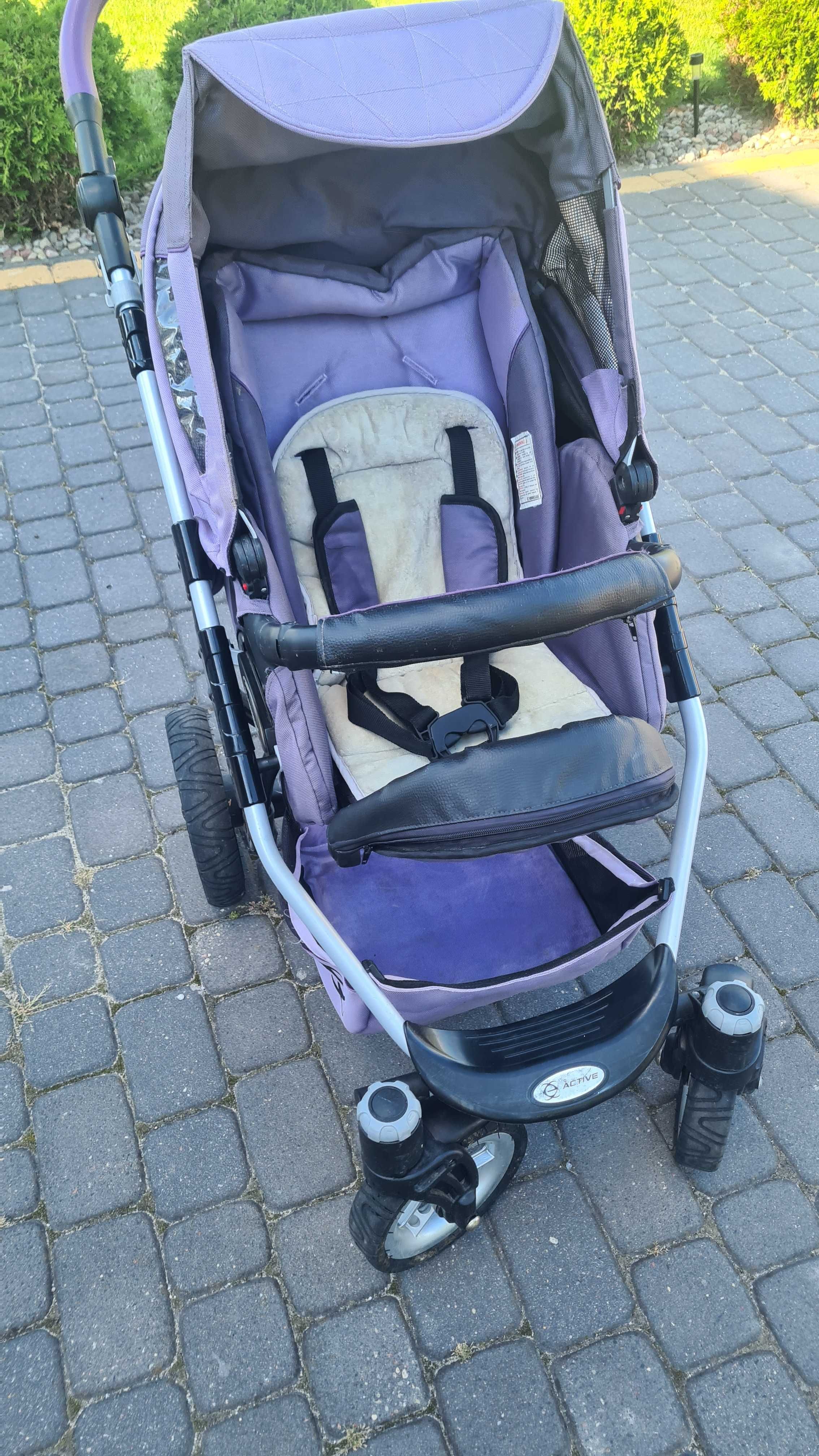 Wózek dziecięcy BabyActive Elipso Fioletowy