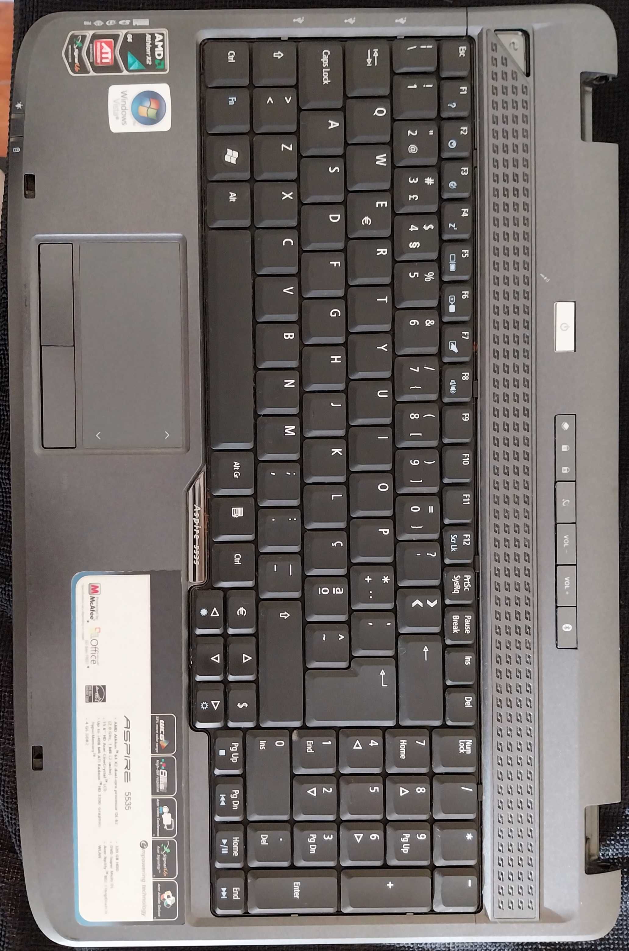 Teclado completo para Acer Aspire 5535