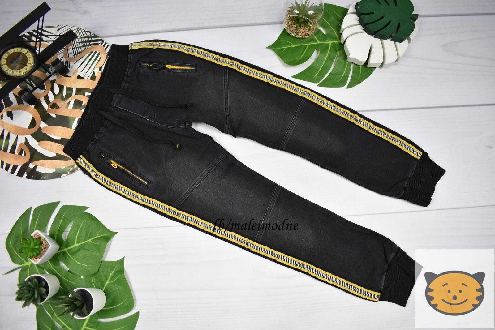 Spodnie jeans na gumce joggery jeans 122/128/134/140/146/152 wyprzedaż