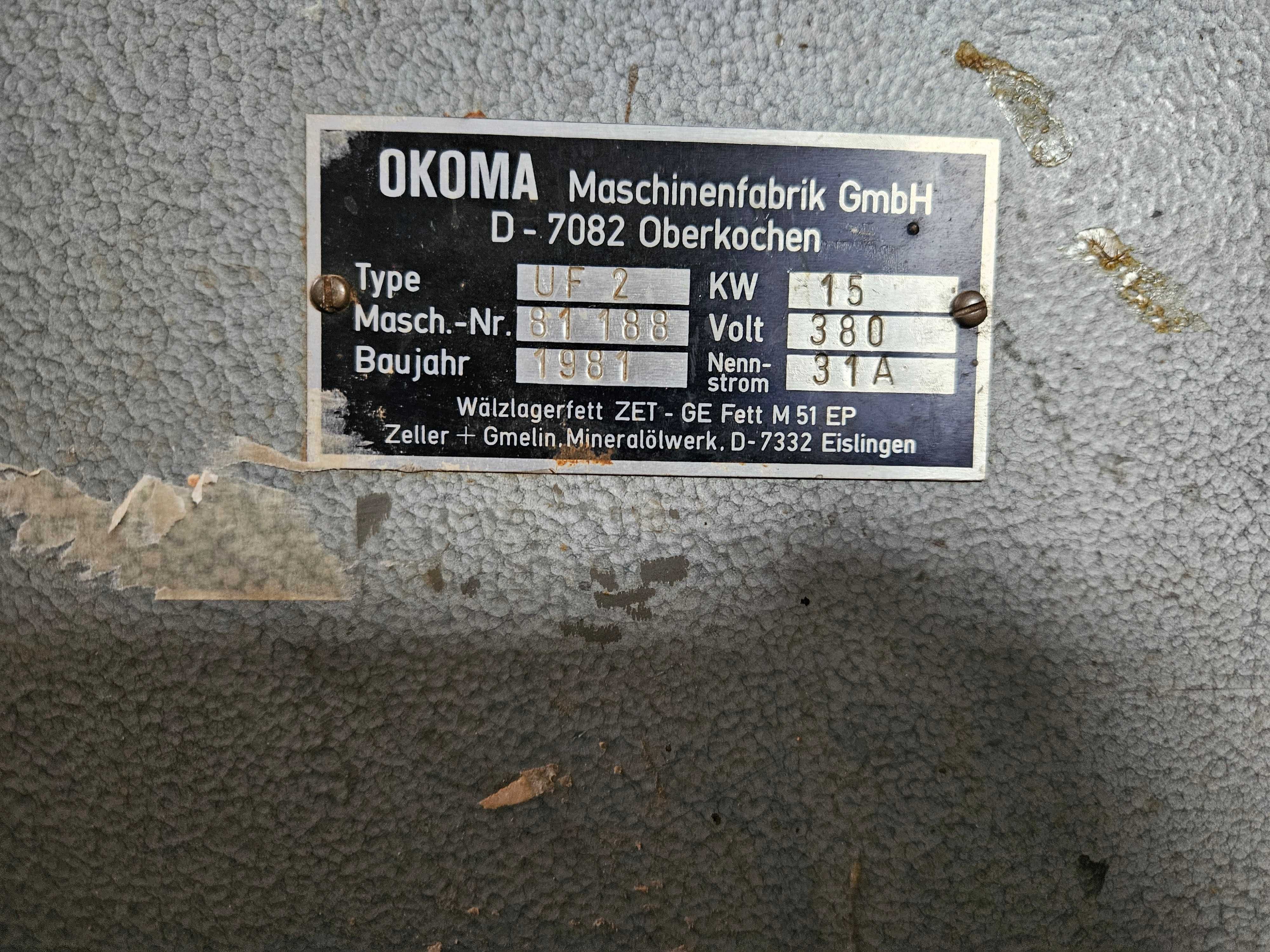 Frezarka OKOMA UF2 dwa wrzeciona