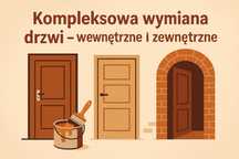 Kompleksowa wymiana drzwi — wewnętrzne i zewnętrzne