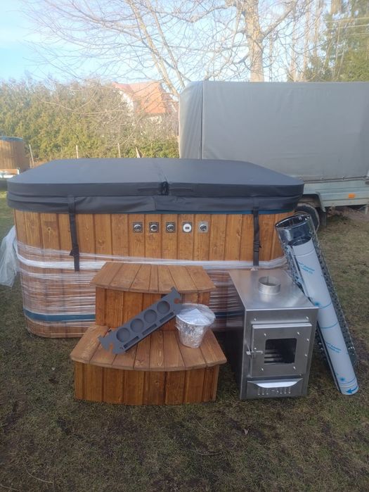 Balia prostokatna jacuzzi ruska beczka bania mazurska