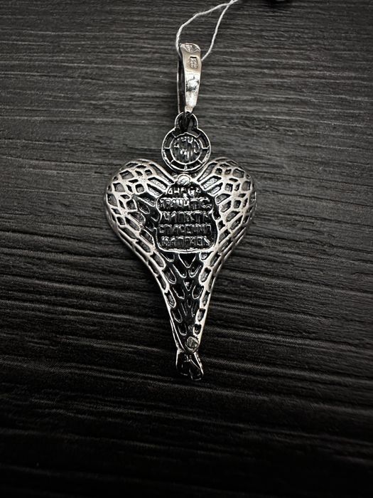 Срібний янгол охоронець і ланцюжок бісмарк 925 проби