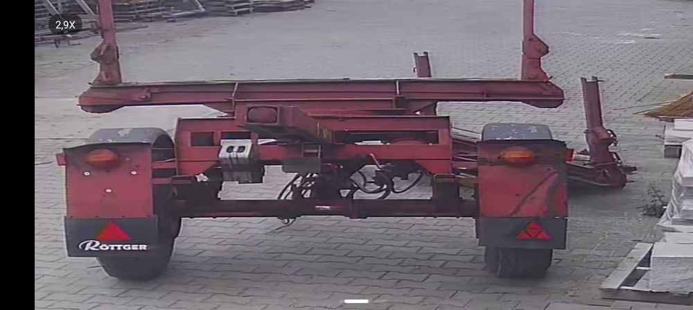 Przyczepa kłonicowa dłużyca do drewna, stali