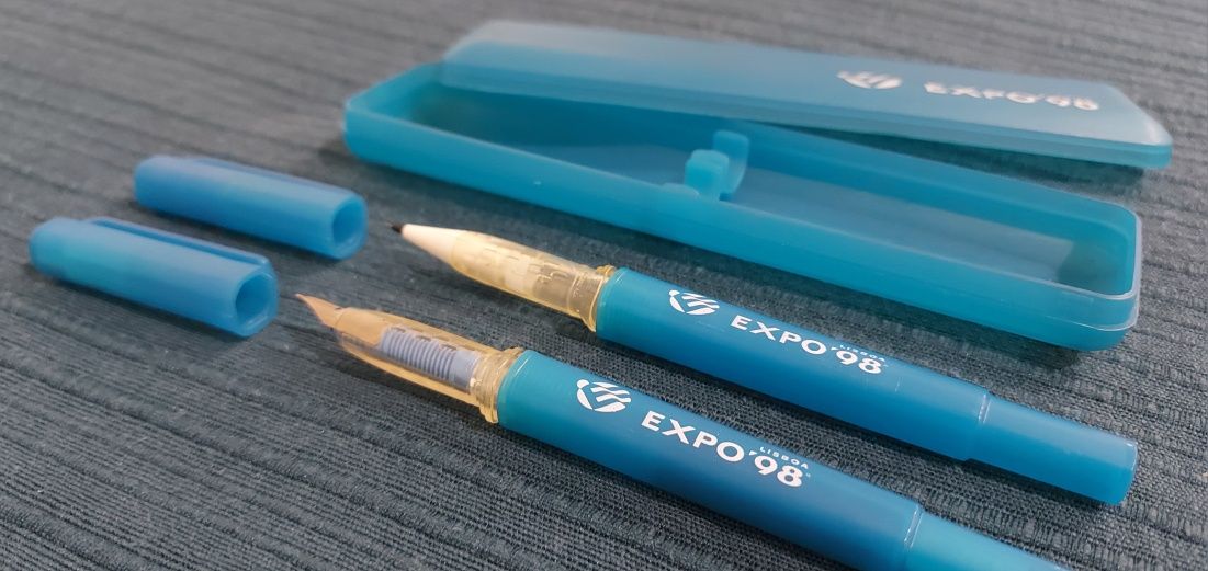 Estojo com caneta e lapiseira EXPO98