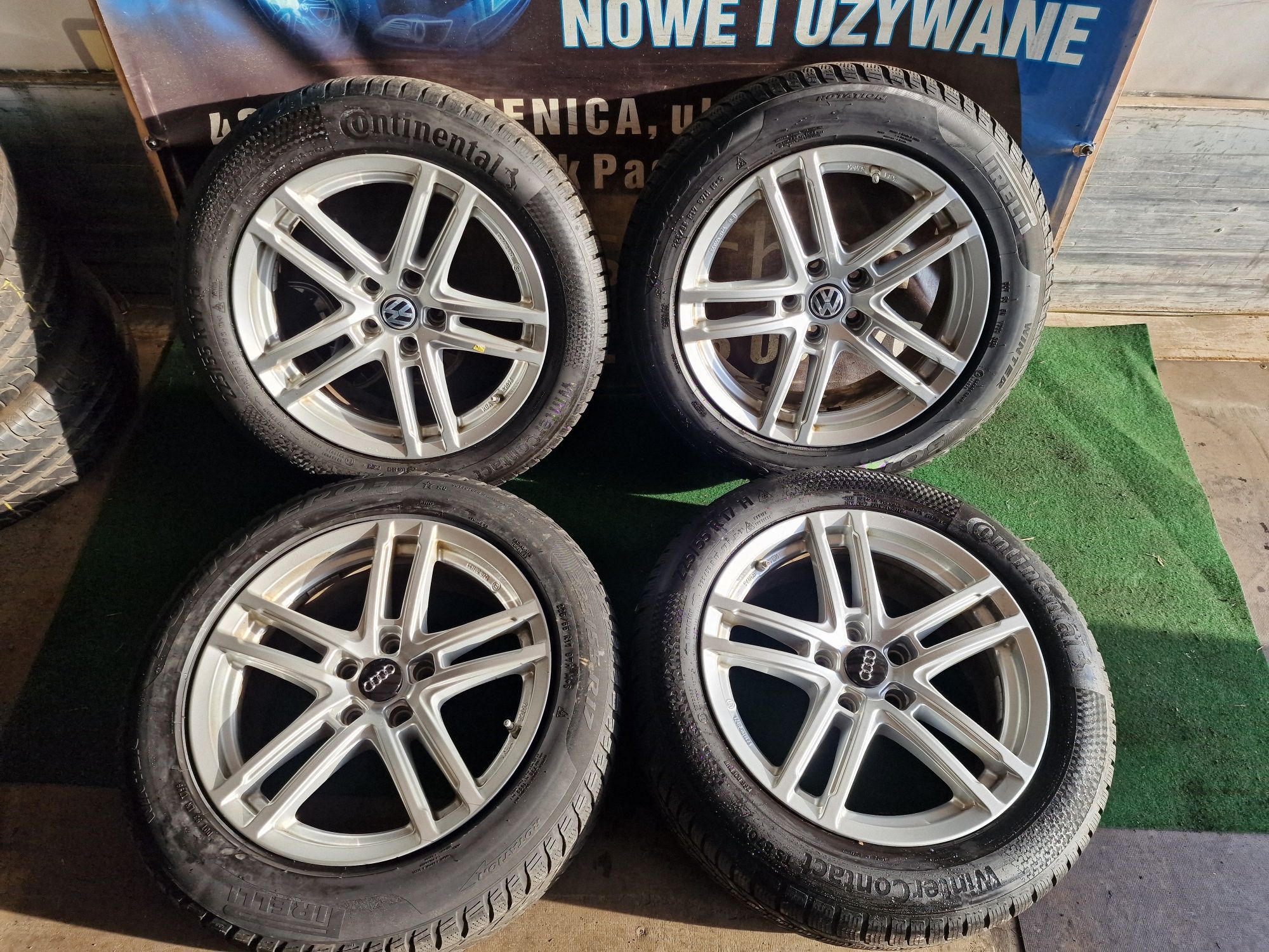 Koła zimowe 17 5×112 Audi A4 A6 A8 Vw Skoda Seat 8mm 225/55/17 2023