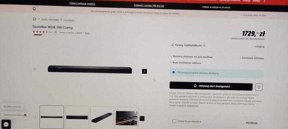 Soundbar Bose 500