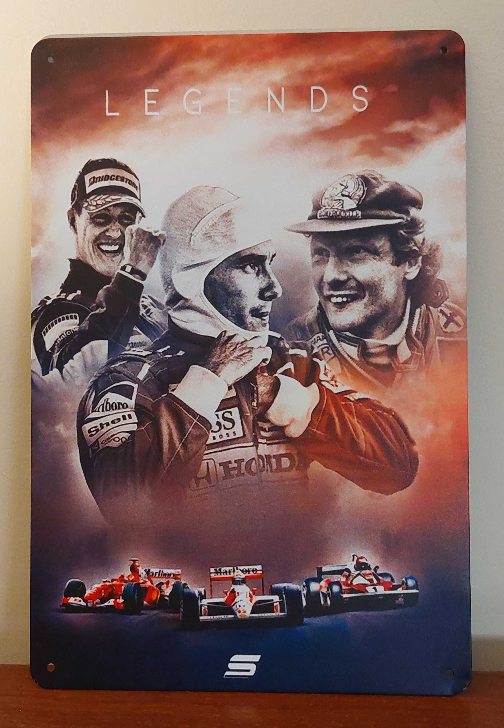 Placas metálicas Ayrton Senna
