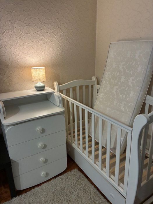 Дитяче ліжечко Верес з маятником і шухлядкою + подарунки !!