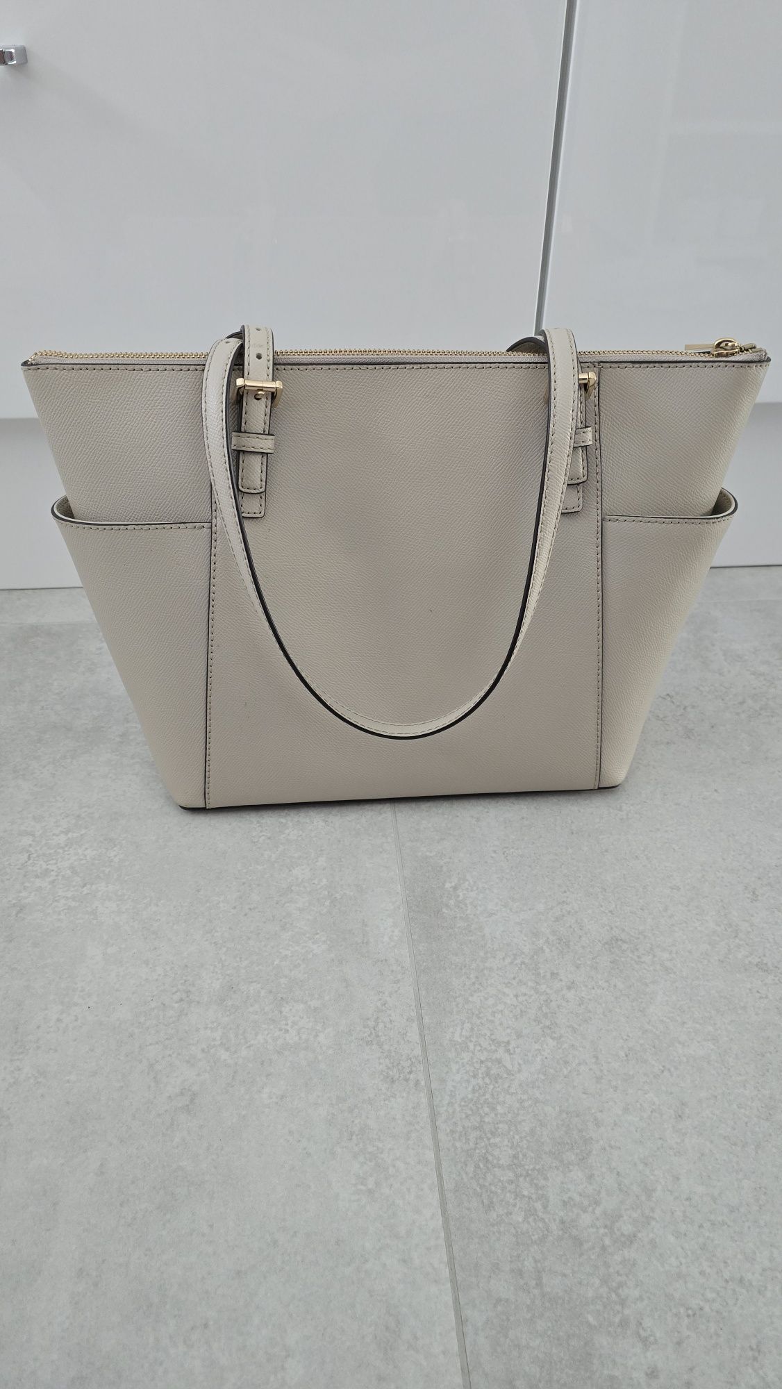 Michael Kors beżowa torebka Jet Set MK