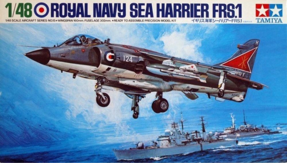Samolot Hawker Siddeley Sea Harrier FRS.1 model 1:48 Tamiya 61026