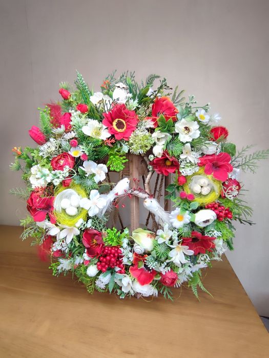 Осінній вінок на двері купити Осіння композиція на стіл декор гарбуз