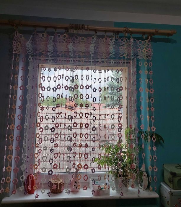 Firanka kolorowa dlug. 150cm