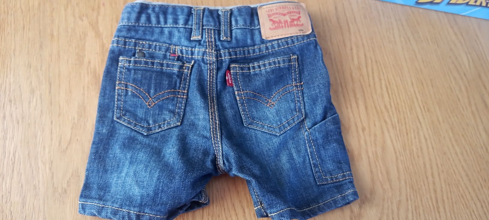 Levis oryginalne dzieciece/chlopiece spodenki szorty dzinsowe 68/74/80