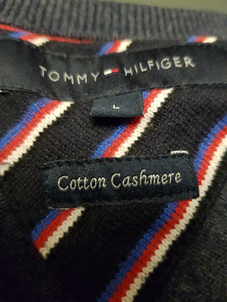 Sweter firmy Tommy Hilfiger rozm L kaszmir