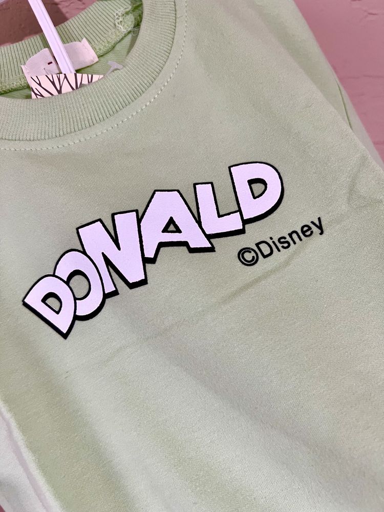 Bluza kaczor Donald chłopięca zielona nowa