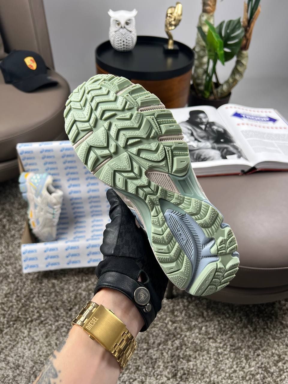 Женские кроссовки As*cs Gel Kahana 8 Beige Blue Yellow 36-41 асікс