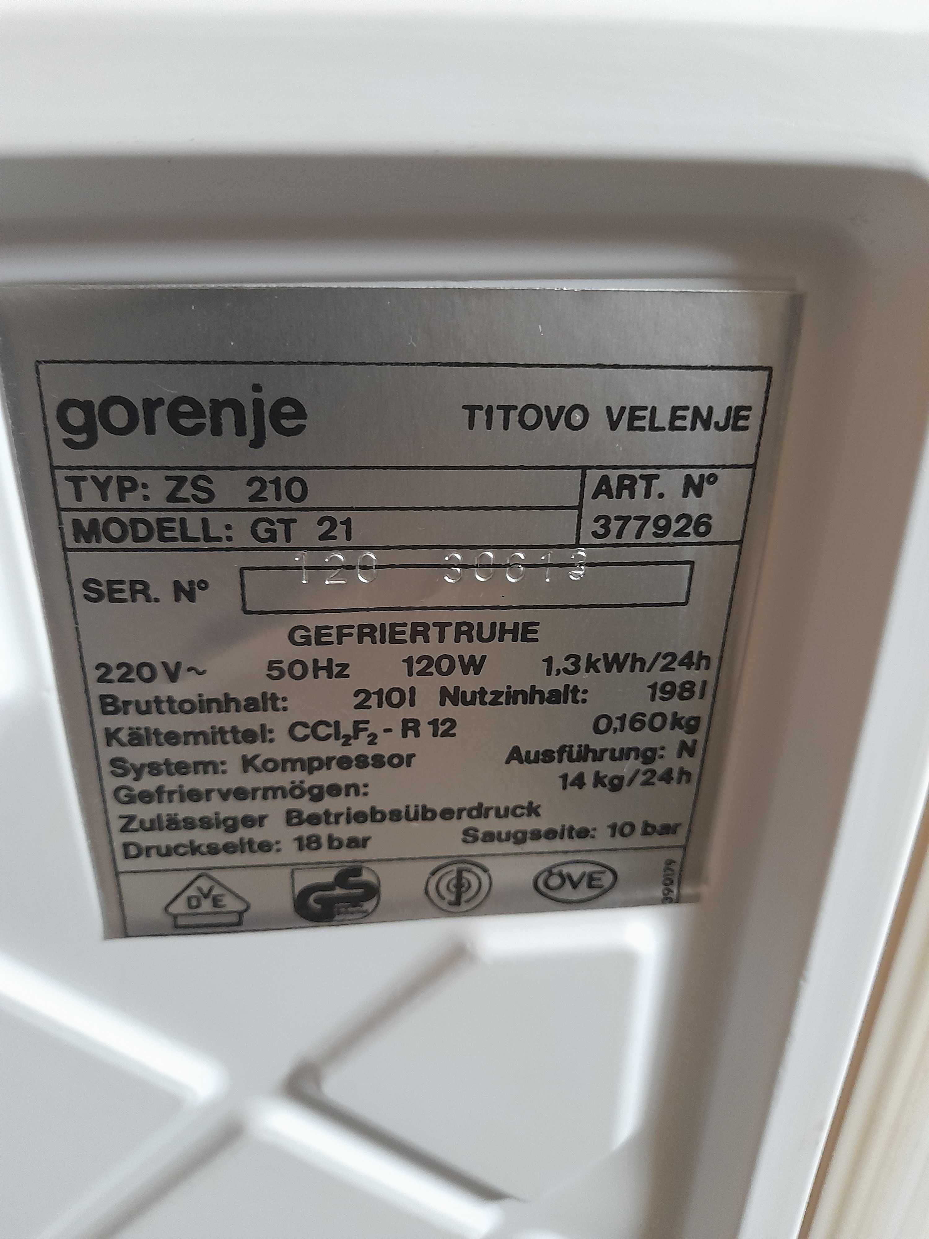 Zamrażarka skrzyniowa Gorenje