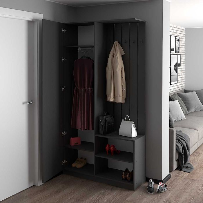 Шафа Білий 1100 "Тоні". Передпокій у коридор.Меблі для дому.