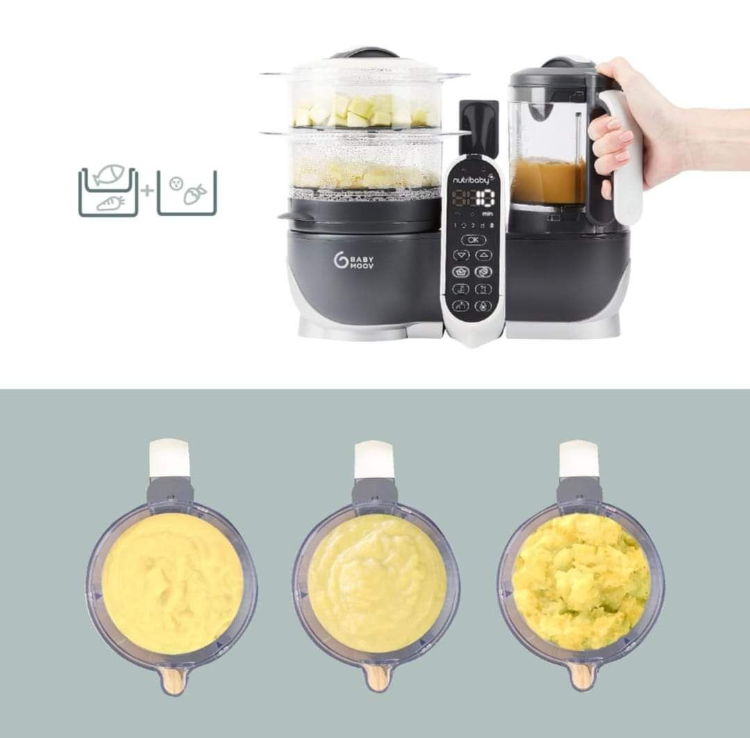 Babymoov Nutribaby (+) szary parowar blender 6 w 1