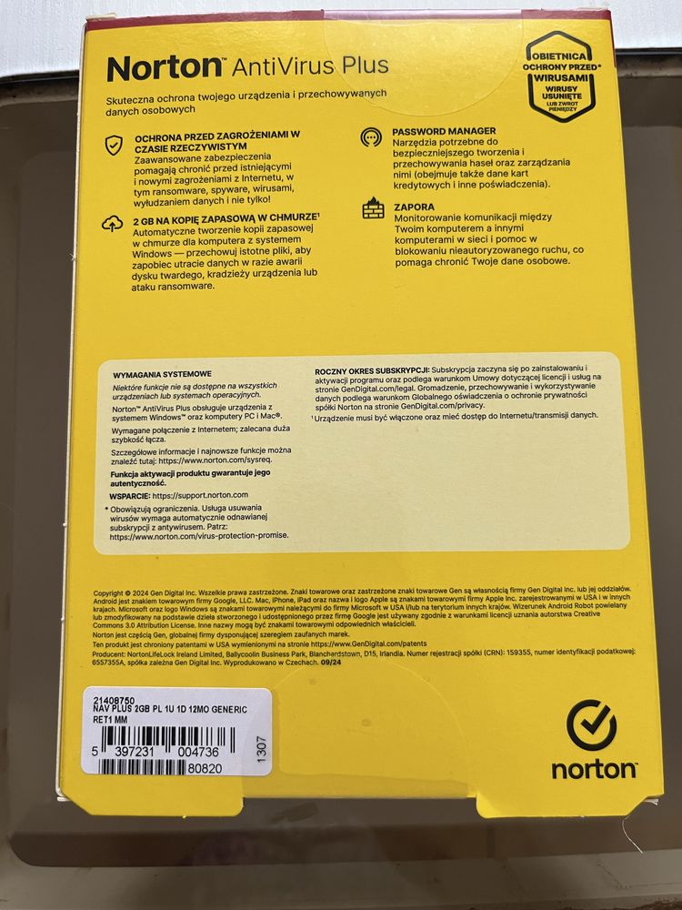 Norton antivirus plus