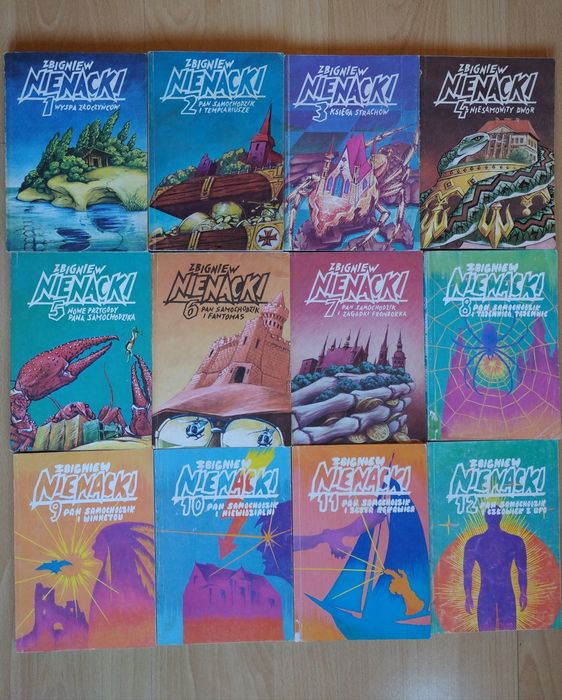 Pan Samochodzik Nienacki 12 tomów kolorowa seria komplet