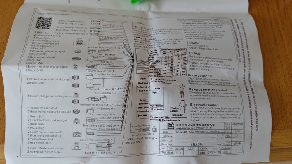 Sterownik+Wyświetlacz LCD 24V36V48V60V-250W350W500W750W Nowe
