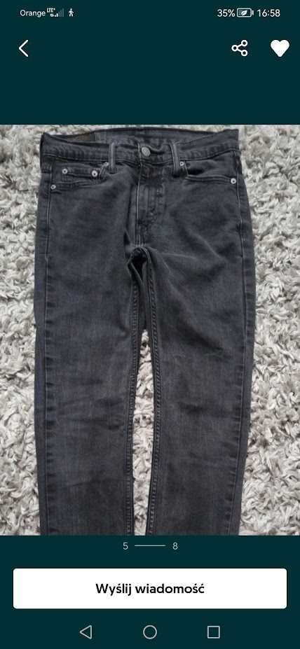 Spodnie Levis skinny