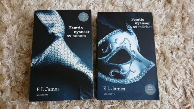 Książki w języku szwedzkim El James Fifty Shades of Grey i Darker